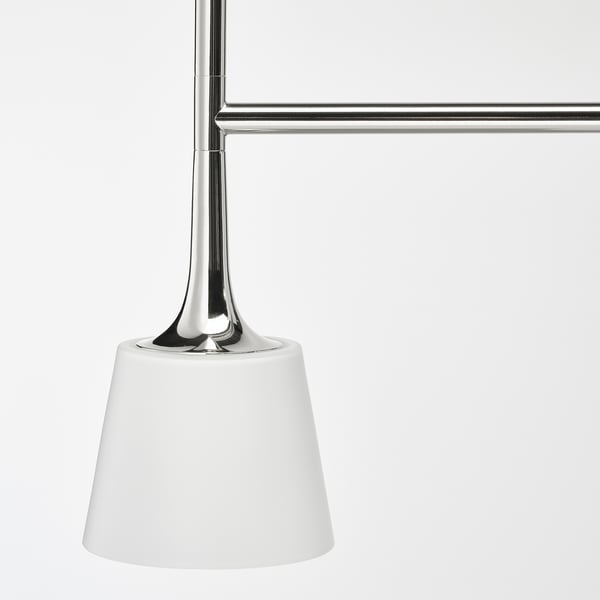 TYBBLE Suspension LED avec 5 ampoules, nickelé/opalin verre IKEA Suisse