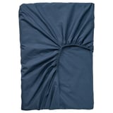 ULLVIDE Drap housse pour surmatelas, bleu foncé, 180x200 cm