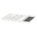 UPPDATERA Range-couverts+ustens/range-épices, blanc/anthracite, 72x50 cm