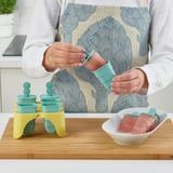 UPPFYLLD Moule bâtonnet glacé, turquoise/jaune