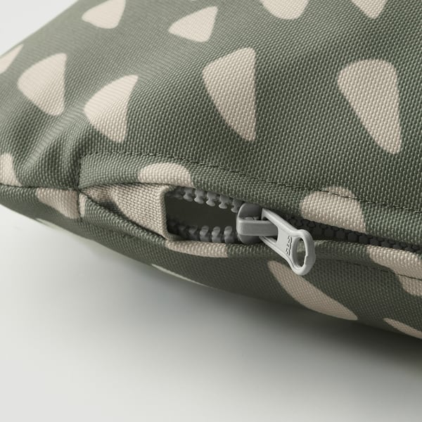 UTSÅDD Coussin pour animal, gris vert/blanc cassé, 33x38 cm