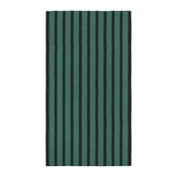 VÄGSKYLT Tapis tissé à plat, bleu vert/noir, 80x150 cm