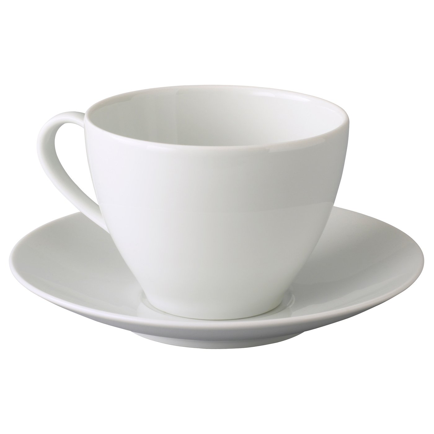 VÄRDERA tasse à thé avec soucoupe, blanc, 36 cl IKEA Suisse