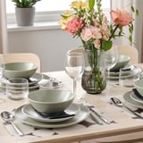 VÅRKLYNNE Set de table, à motifs noir/blanc, 36x29 cm