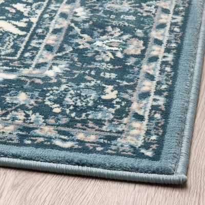 VEDBÄK Tapis, poils ras, bleu, 133x195 cm