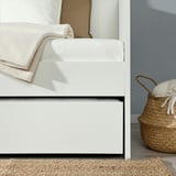 VIHALS Struct divan av lit gigogne/2 mat, blanc/Åfjäll ferme, 80x200 cm