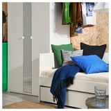 VIHALS Struct divan av lit gigogne/2 mat, blanc/Åfjäll mi-ferme, 80x200 cm