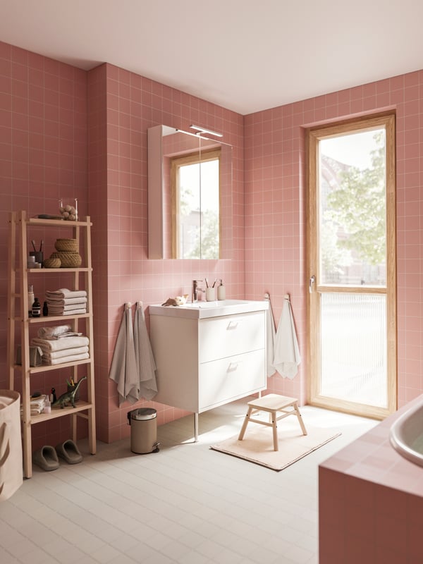 VILTO Étagère, bouleau, 46x150 cm