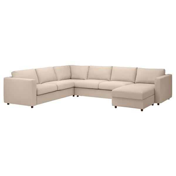 VIMLE Can conv d'angle 5p + méridienne, Hallarp beige