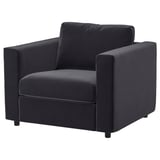 VIMLE Fauteuil, Djuparp gris foncé