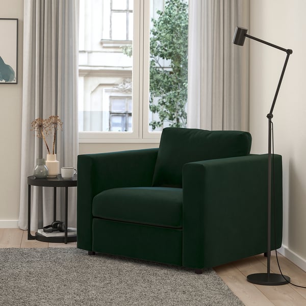 VIMLE Fauteuil, Djuparp vert foncé