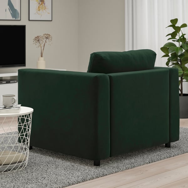 VIMLE Fauteuil, Djuparp vert foncé