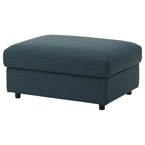 VIMLE Housse pr repose-pieds av rgt, Hillared bleu foncé
