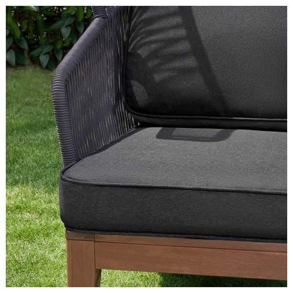VINGSÖN Fauteuil à oreilles, int/ext, gris/Järpön/Duvholmen anthracite