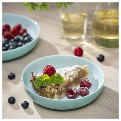 VITBLECKA Assiette, turquoise, 17 cm