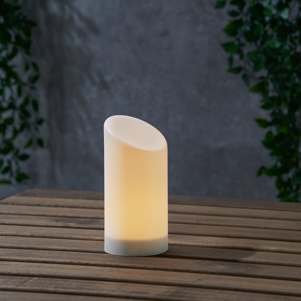 ÄDELLÖVSKOG Cero a LED, bianco/da interno/esterno, 16 cm