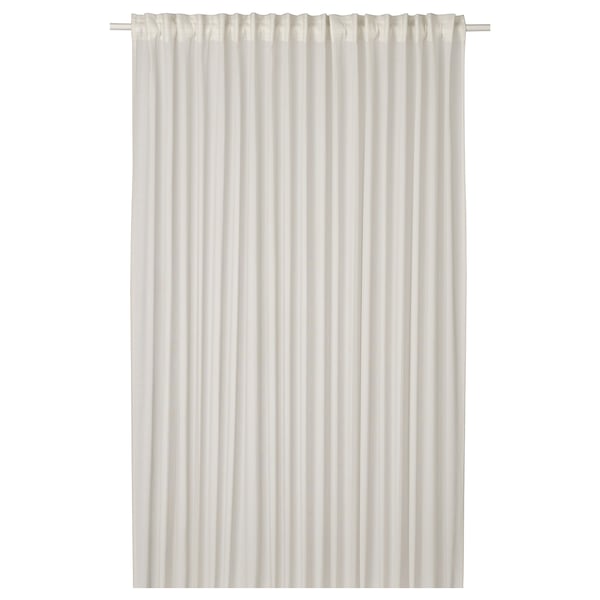 ÄNGSFRYLE Tenda sottile, 1 telo, bianco/con nastro arricciatende, 300x300 cm