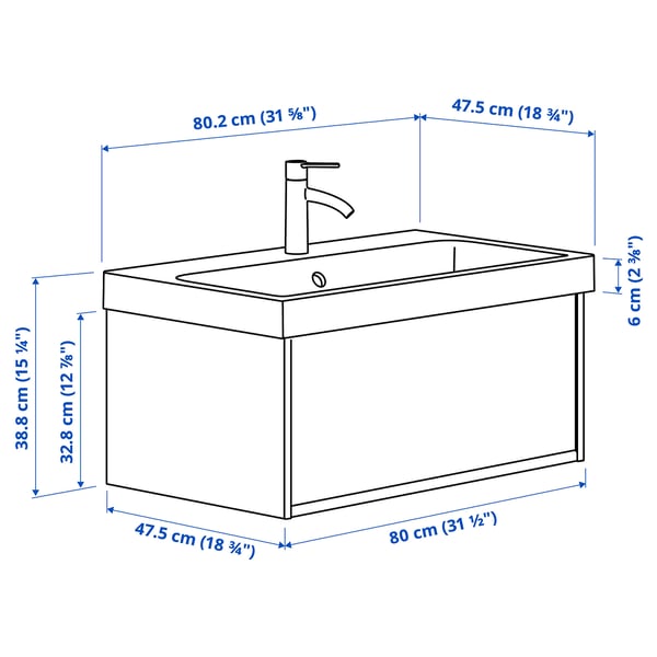 ÄNGSJÖN / BACKSJÖN Mobile lavabo/cassetto/lavabo/misc