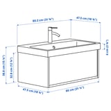 ÄNGSJÖN / BACKSJÖN Mobile lavabo/cassetto/lavabo/misc