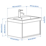ÄNGSJÖN / BACKSJÖN Mobile lavabo/cassetto/lavabo/misc