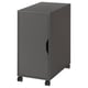 ALEX Elemento contenitore con rotelle, grigio scuro/nero, 36x76 cm
