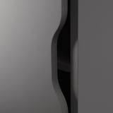 ALEX Elemento contenitore con rotelle, grigio scuro/nero, 36x76 cm