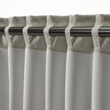 ANNAKAJSA Tenda semioscurante, 2 teli, grigio chiaro/con nastro arricciatende, 145x300 cm