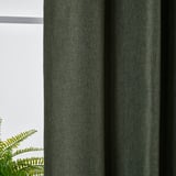 ANNAKAJSA Tenda semioscurante, 2 teli, verde scuro/con nastro arricciatende, 145x300 cm