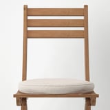 ASKHOLMEN Sedia da giardino, pieghevole marrone scuro/Frösön/Duvholmen beige