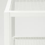 BAGGEBO Mobile TV, metallo/bianco, 90x35x40 cm