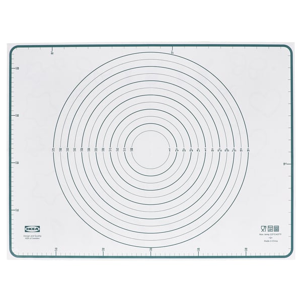 BAKTRADITION tappetino da forno, bianco/turchese, 61x46 cm - IKEA Svizzera