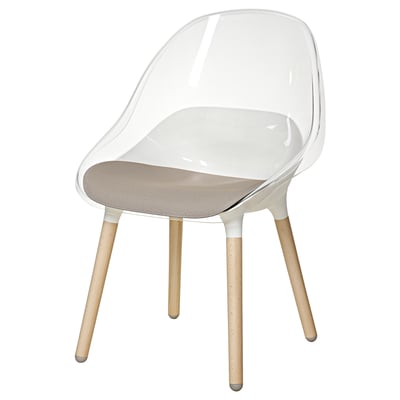 IKEA PS LÖMSK Poltrona girevole, bianco, rosso - IKEA Italia