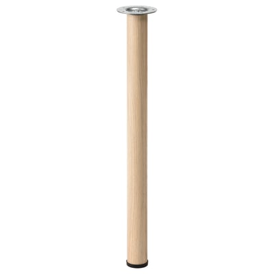 BÅREKULLA Gamba, effetto rovere con mordente bianco, 70 cm