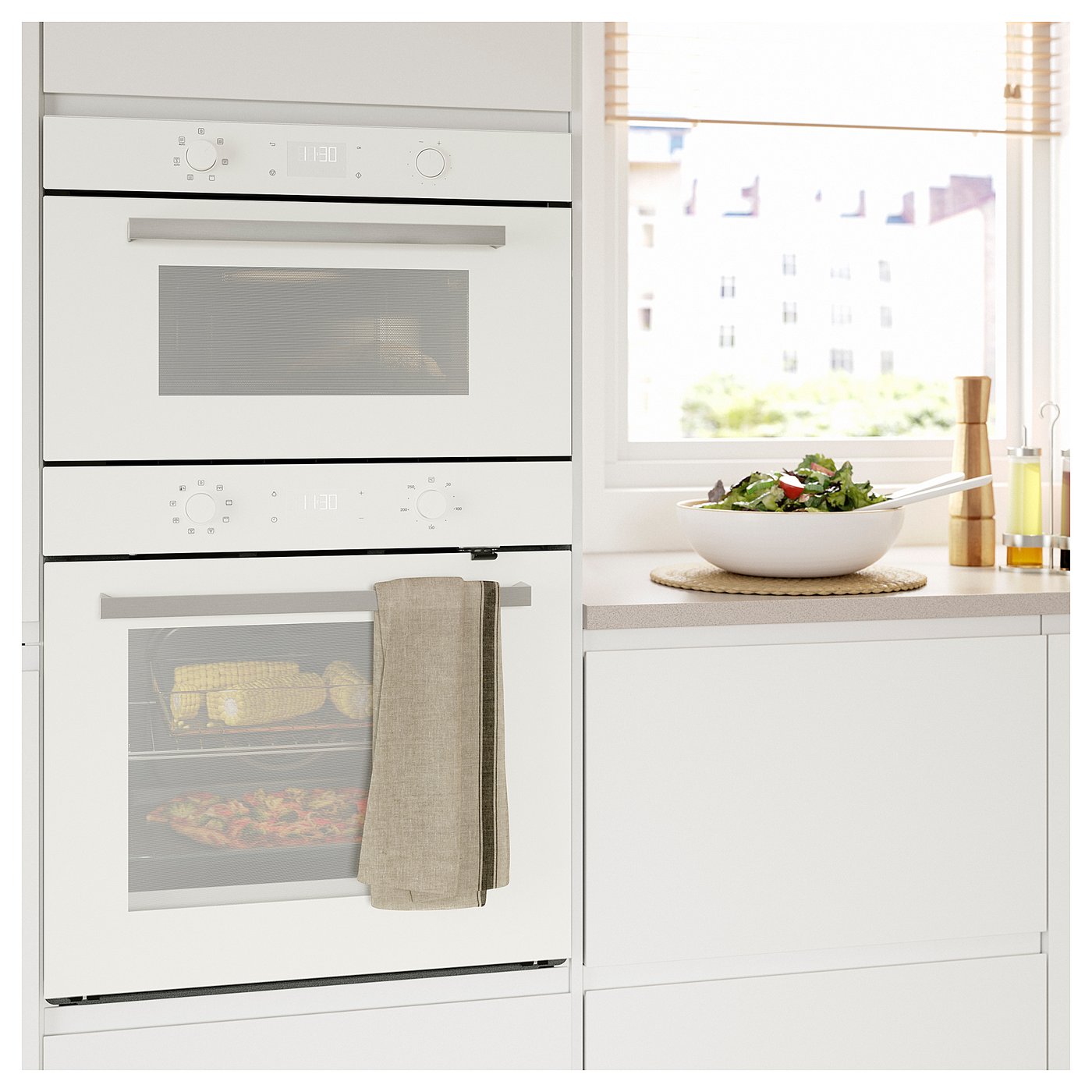 BEJUBLAD Forno termoventilato, bianco vetro - IKEA Svizzera