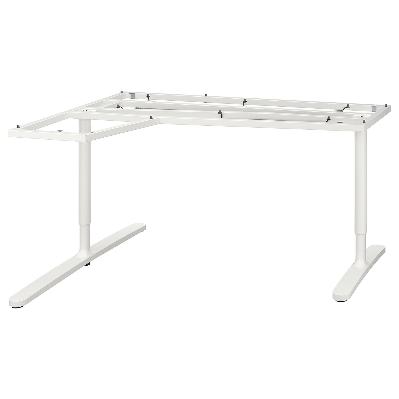 BEKANT Base per piano tavolo angolare, bianco, 160x110 cm - IKEA Svizzera