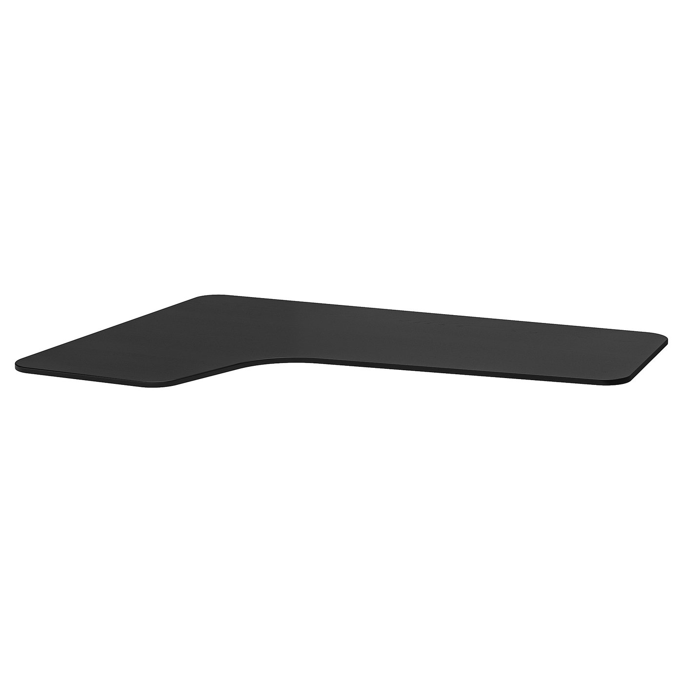 BEKANT Piano tavolo angolare sinistro, impiallacc frassino/mordente nero,  160x110 cm - IKEA Svizzera