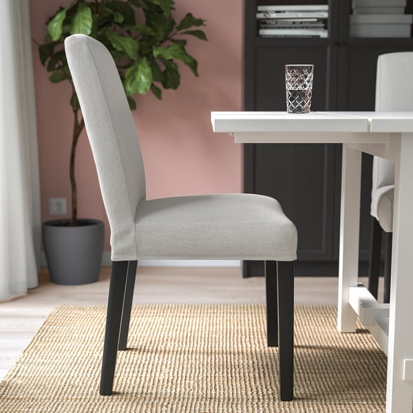 BERGMUND Sedia, nero/Orrsta grigio chiaro