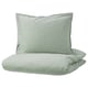BERGPALM Copripiumino e 2 federe, bianco/rosso/a righe, 240x220/50x60 cm - IKEA Svizzera