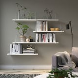BERGSHULT / PERSHULT Combinazione di mensole, bianco/bianco