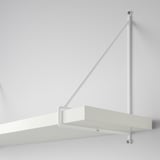 BERGSHULT / PERSHULT Mensola e staffe, bianco/bianco, 80x20 cm