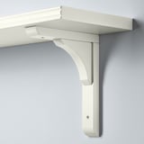 BERGSHULT / RAMSHULT Mensola e staffe, bianco, 80x20 cm