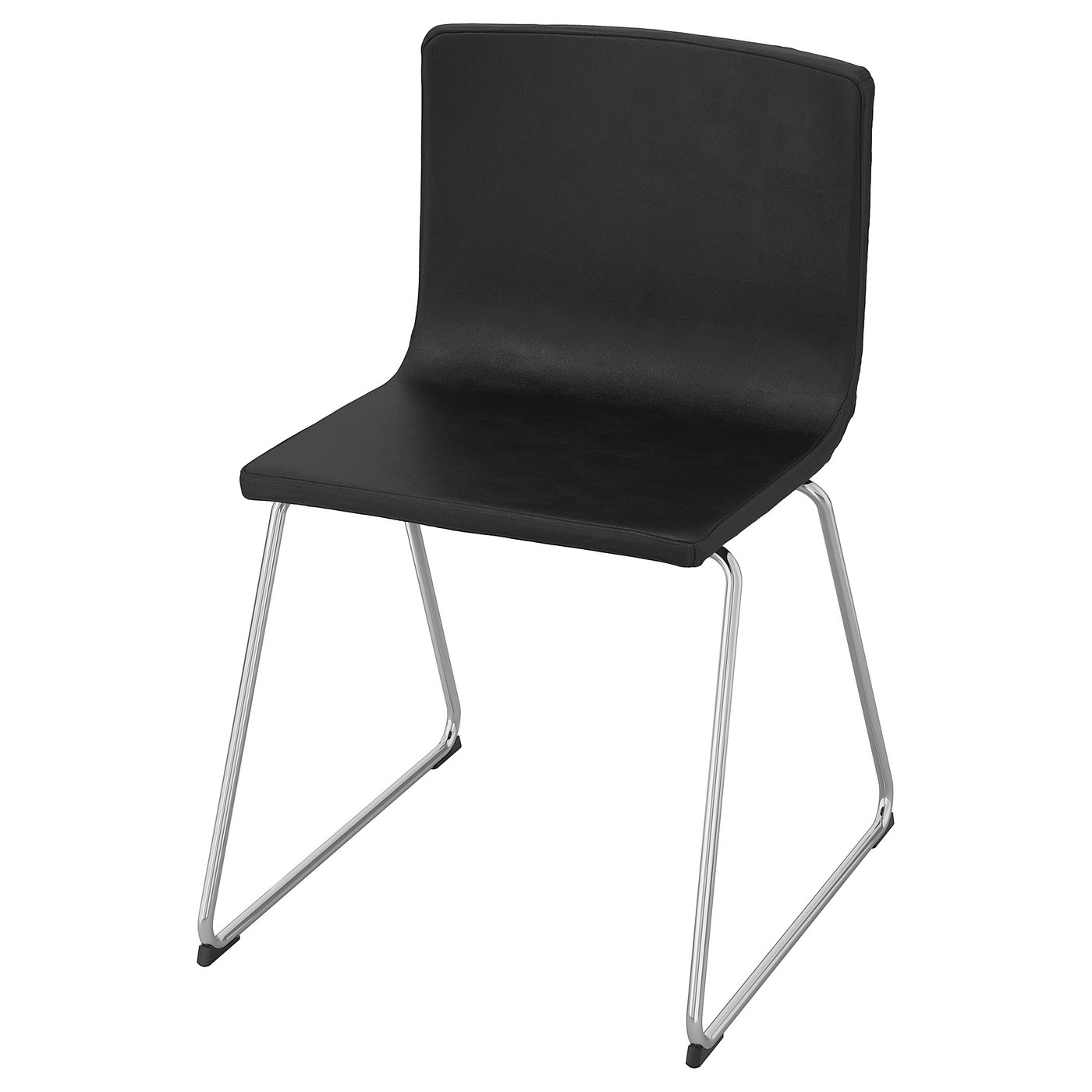 BERNHARD Sedia, cromato/Mjuk marrone scuro - IKEA Svizzera