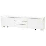 BESTÅ BURS Mobile TV, lucido bianco, 180x41x49 cm
