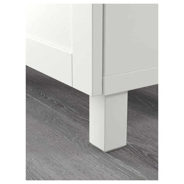 BESTÅ Combinazione + ante/cassetti, bianco/Hanviken/Stubbarp bianco, 120x42x74 cm