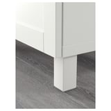BESTÅ Combinazione + ante/cassetti, bianco/Hanviken/Stubbarp bianco, 120x42x74 cm