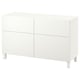 BESTÅ Combinazione + ante/cassetti, bianco/Lappviken/Stubbarp bianco, 120x42x74 cm