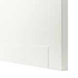 BESTÅ Combinazione con ante a vetro, bianco/Hanviken vetro trasparente bianco, 60x42x193 cm