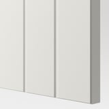 BESTÅ Combinazione con ante a vetro, bianco/Sutterviken/Kabbarp vetro trasparente bianco, 60x42x202 cm