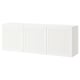 BESTÅ Combinazione di mobili da parete, bianco/Hanviken bianco, 180x42x64 cm