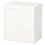 BESTÅ Combinazione di mobili da parete, bianco/Hanviken bianco, 60x42x64 cm